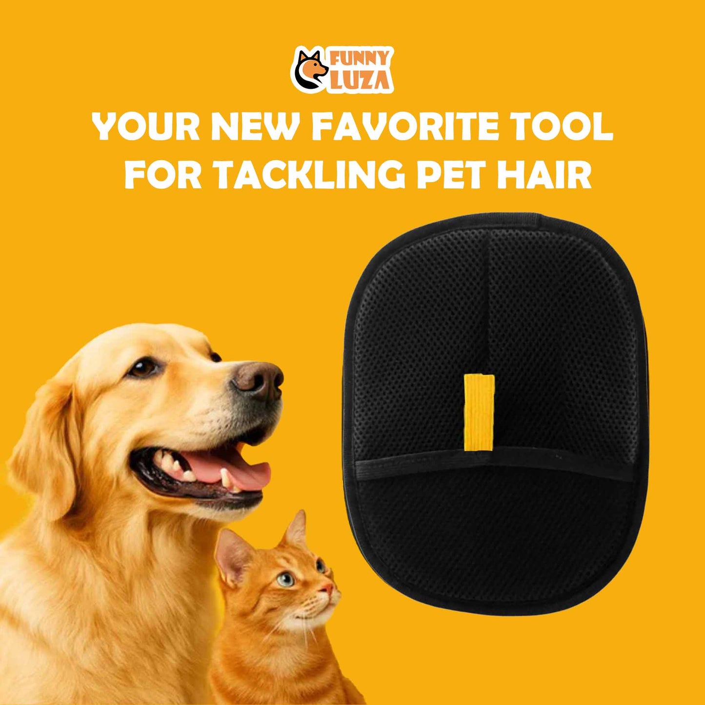 FUNNY LUZA - GLOVE PET HAIR REMOVER GLOVE