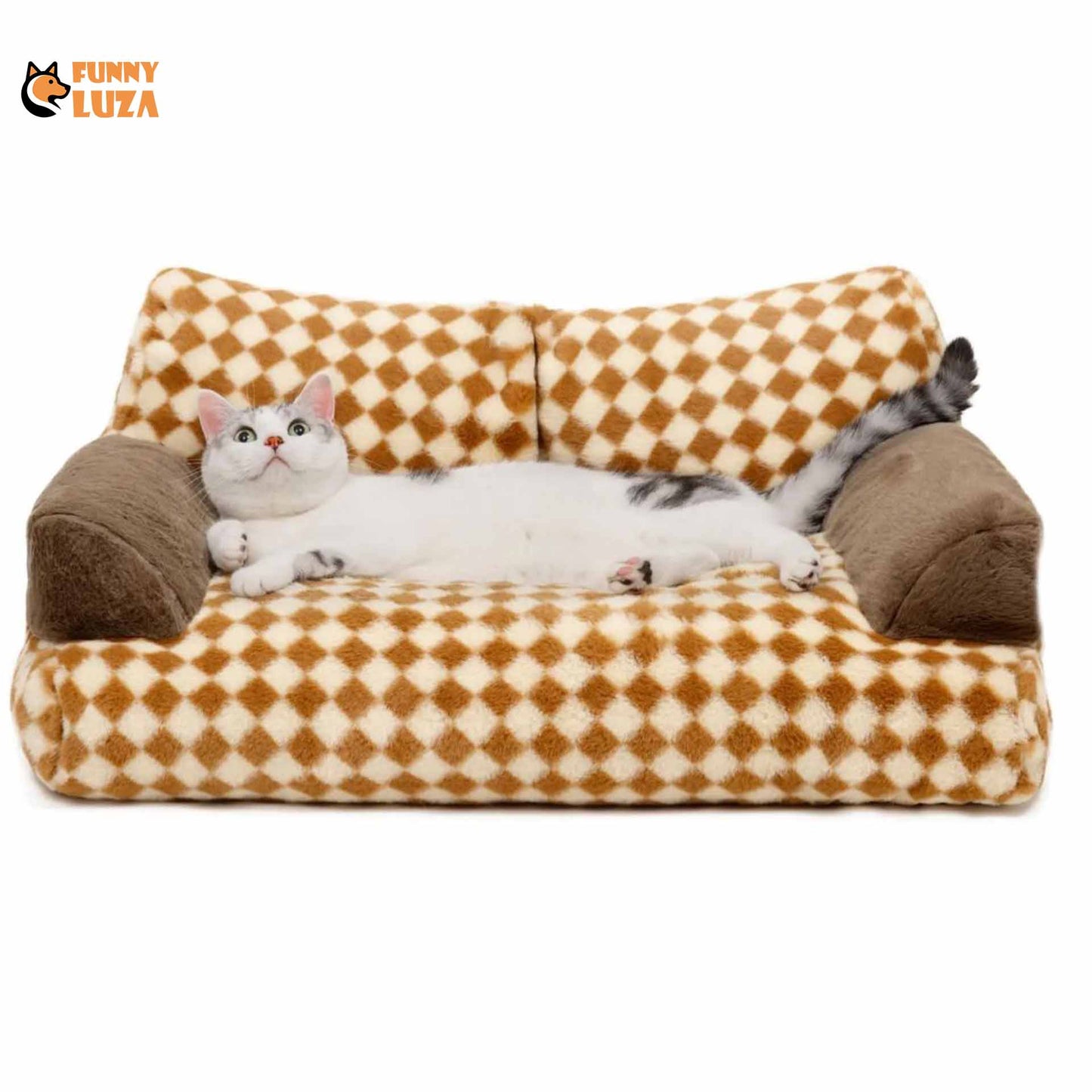 FunnyLuza - Pet Sofa Bed for Cats and Small Dogs