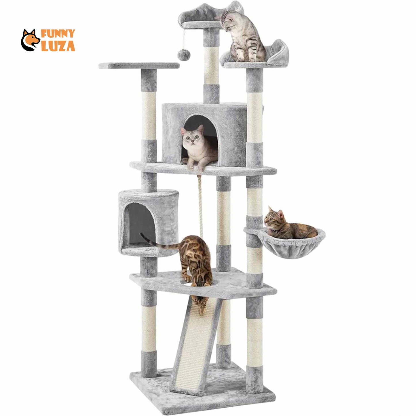 FunnyLuza - Cat Tower with Scratching Posts