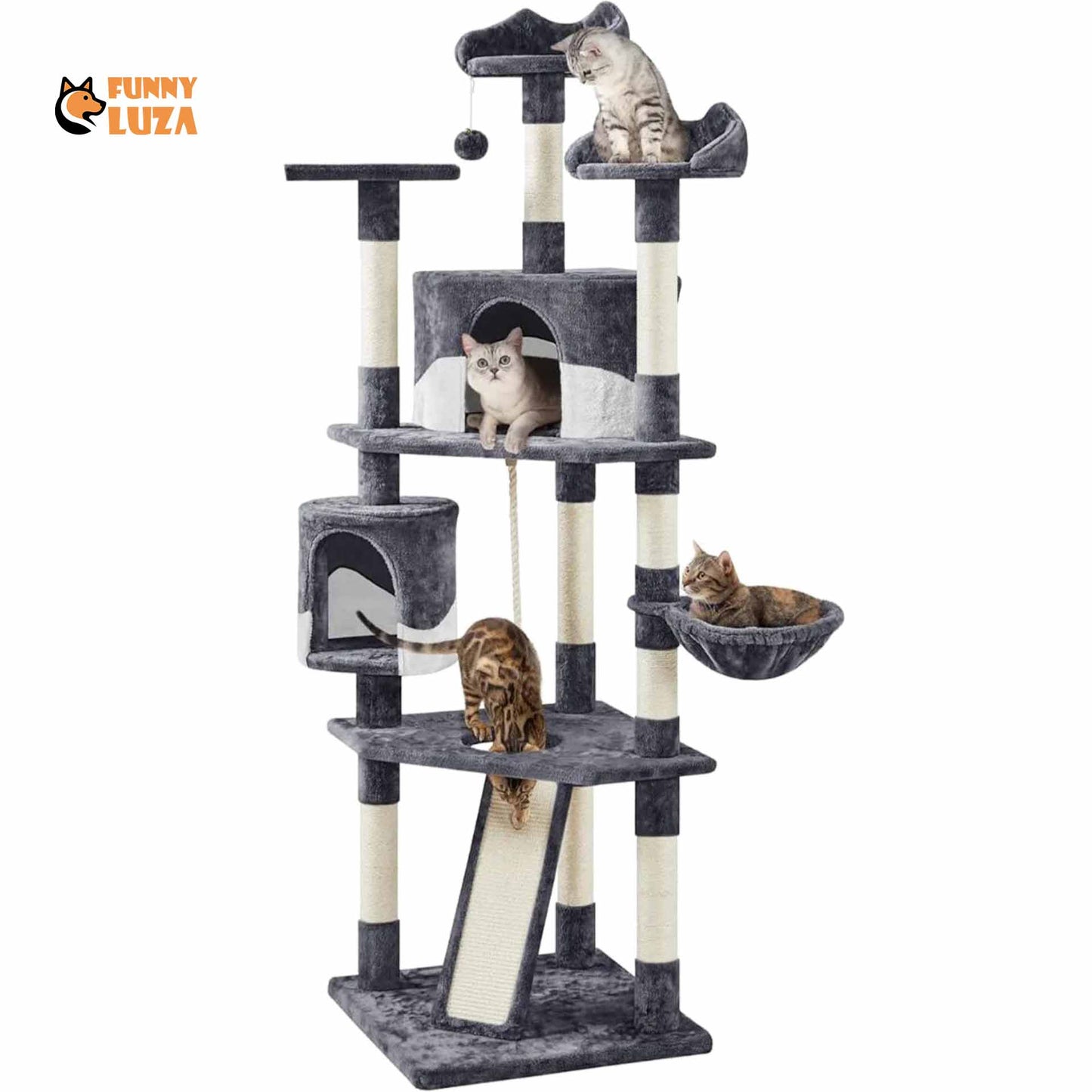 FunnyLuza - Cat Tower with Scratching Posts