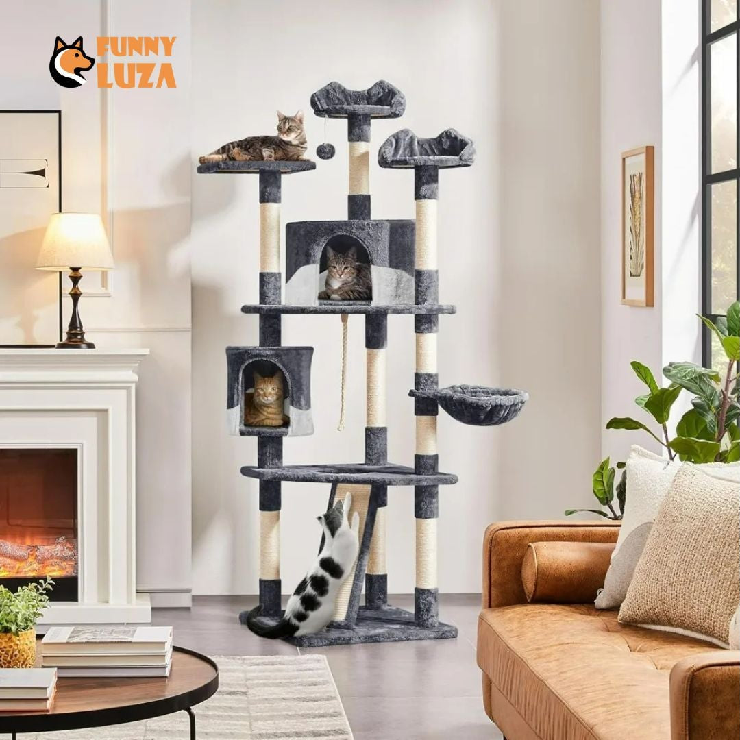 FunnyLuza - Cat Tower with Scratching Posts