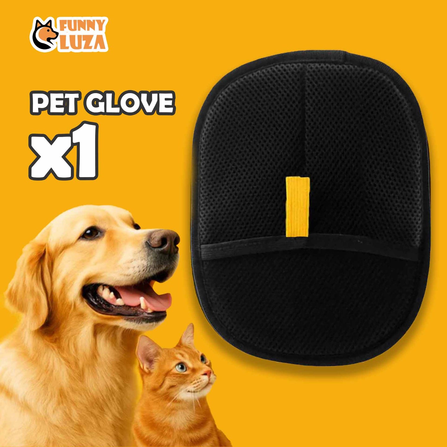 FUNNY LUZA - GLOVE PET HAIR REMOVER GLOVE