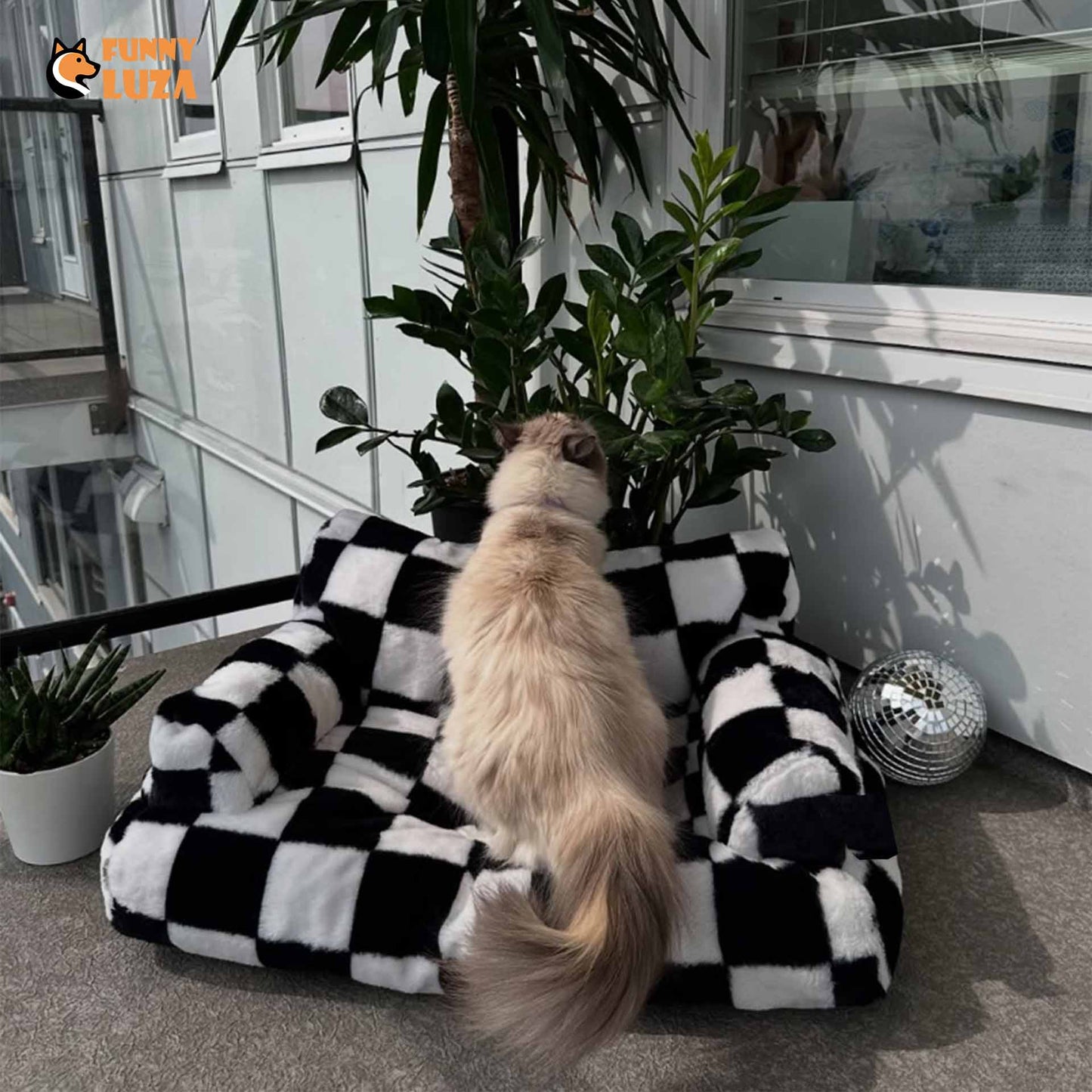 FunnyLuza - Pet Sofa Bed for Cats and Small Dogs